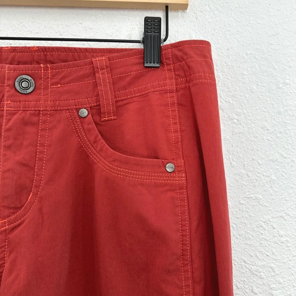 Kuhl Rydr Rise Pants Women 8 Red Cargo Hiking Outdoor Gorpcore NWT
